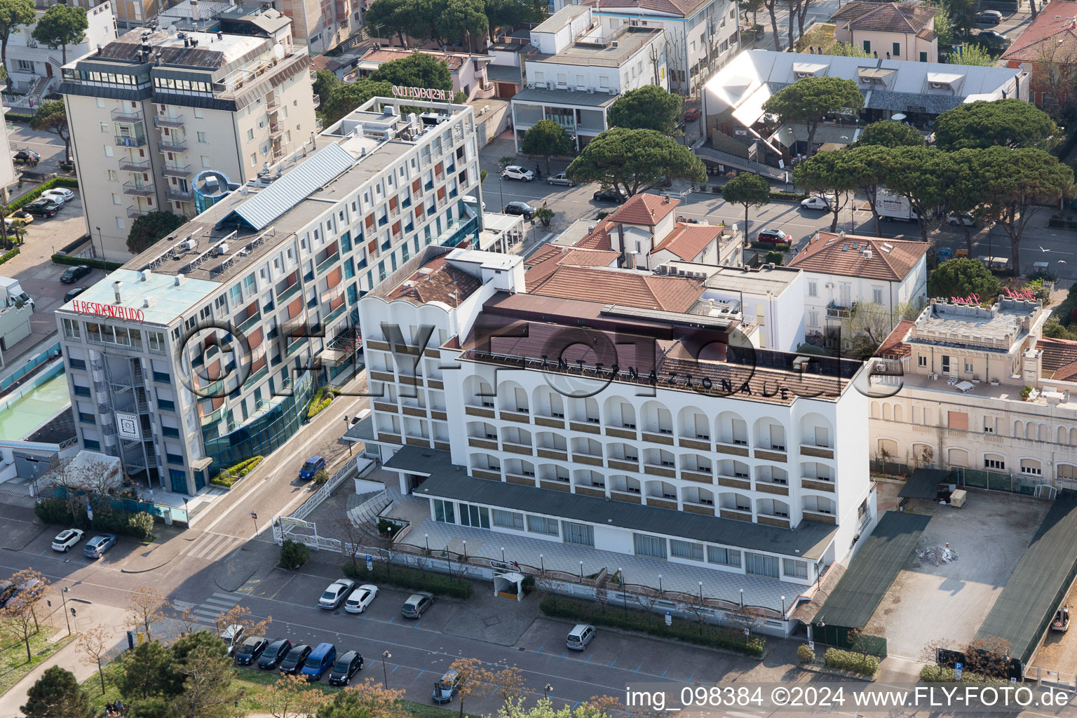 Oblique view of Cesenatico in the state Forlì-Cesena, Italy