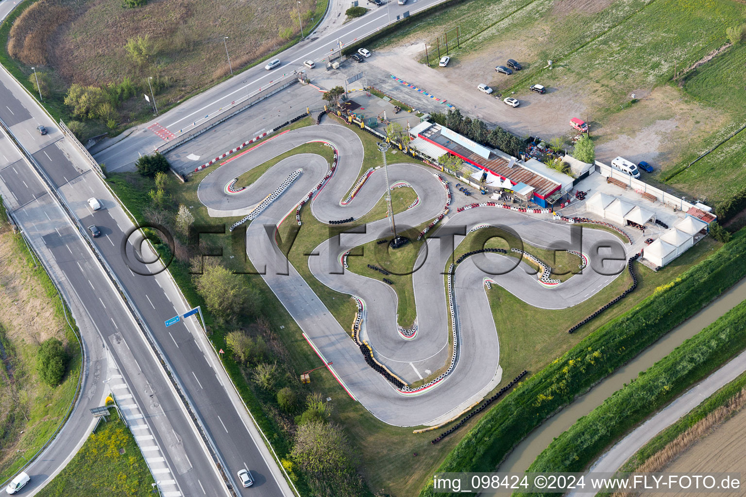 Aerial view of Cagnona in the state Emilia Romagna, Italy