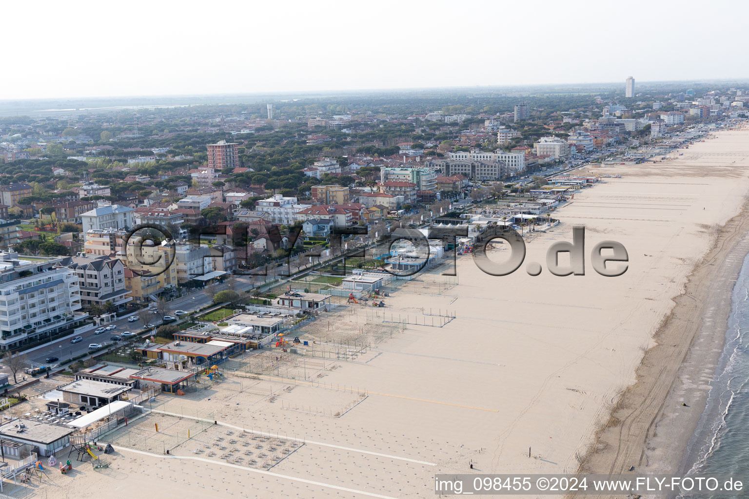 Pinarella in the state Emilia Romagna, Italy out of the air