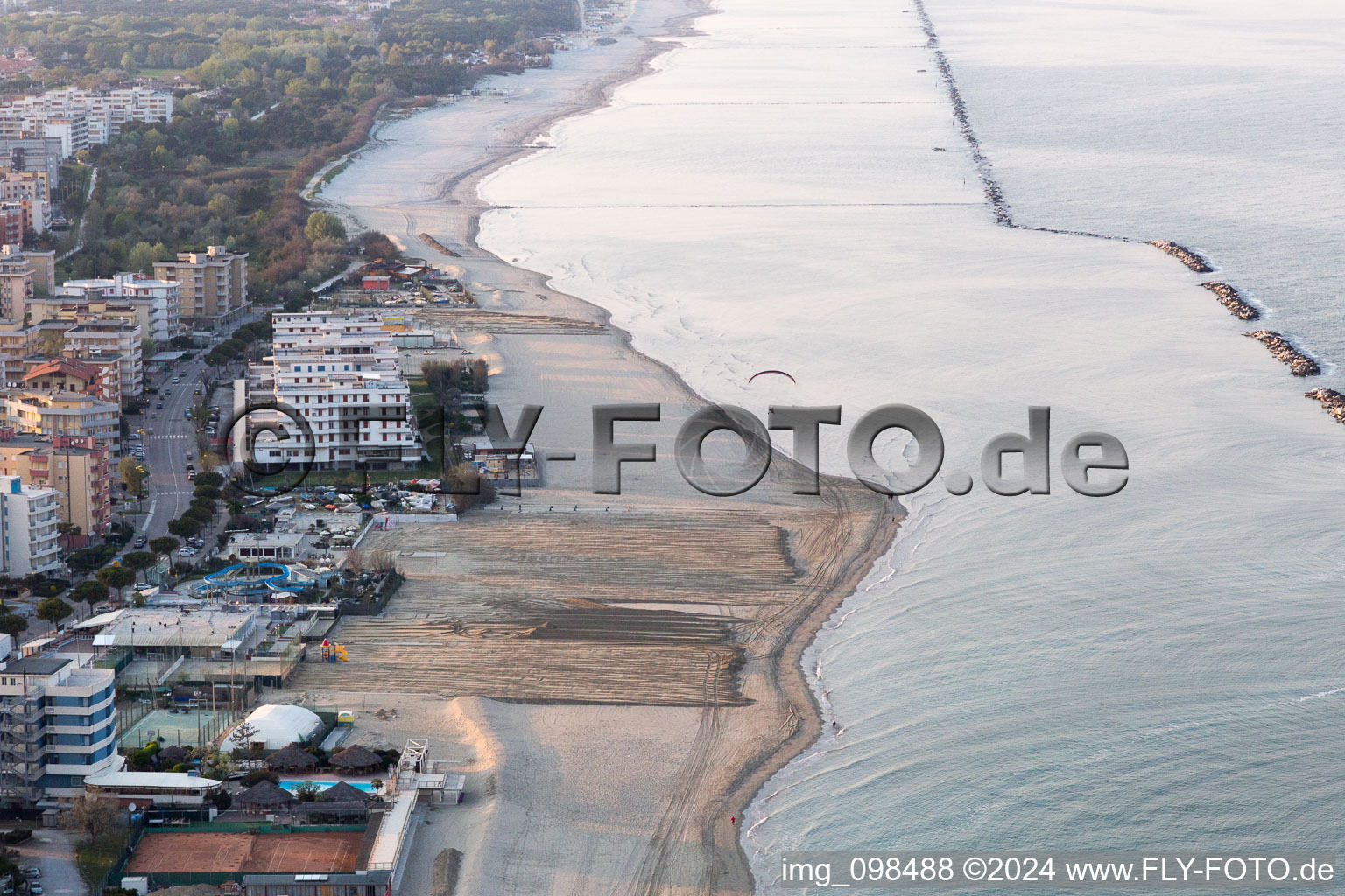 Lido Adriano in the state Emilia Romagna, Italy