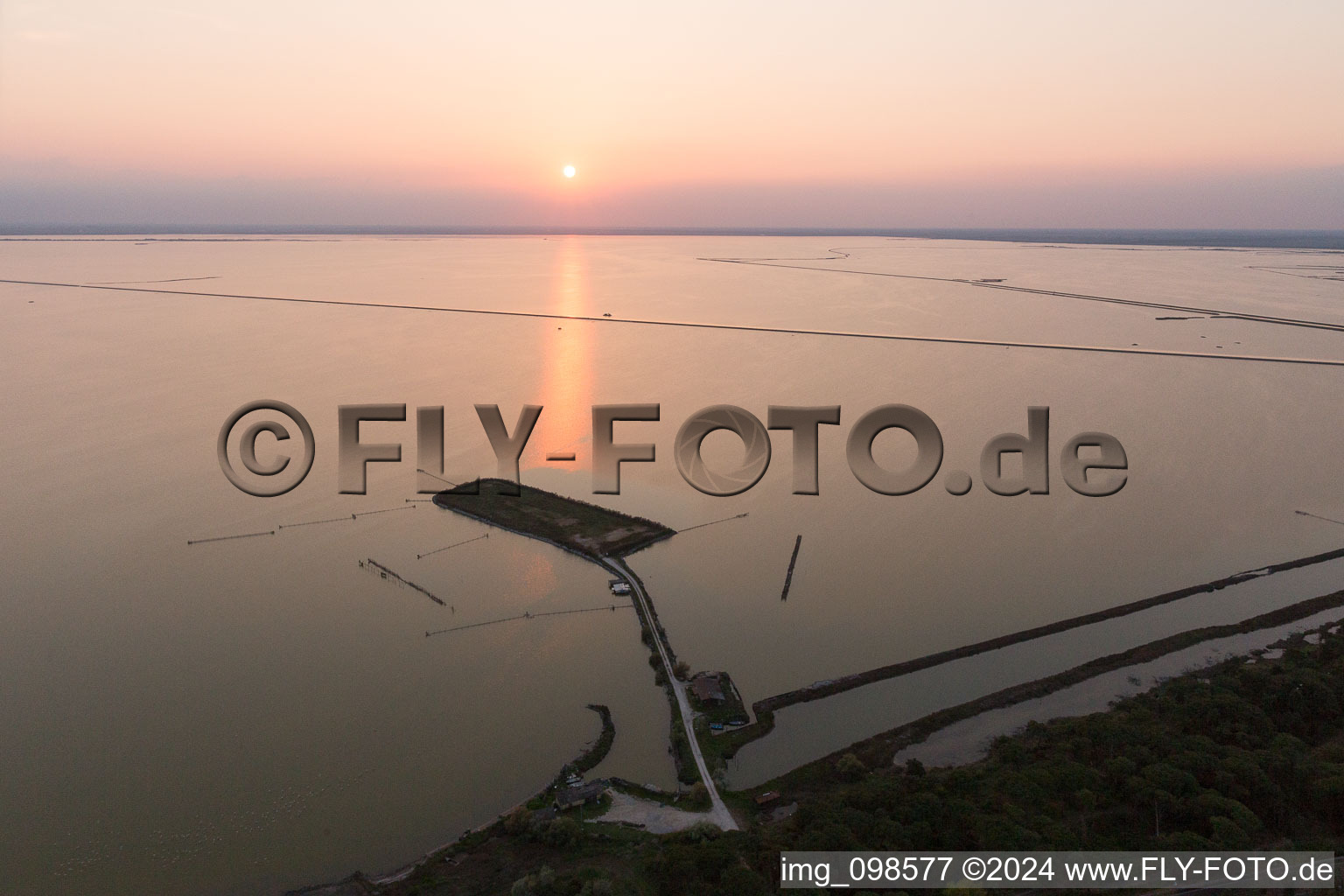 La Cascina in the state Emilia Romagna, Italy from above