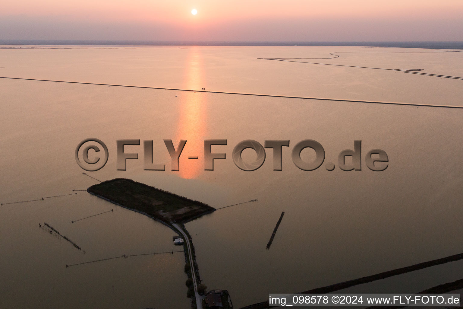 La Cascina in the state Emilia Romagna, Italy out of the air