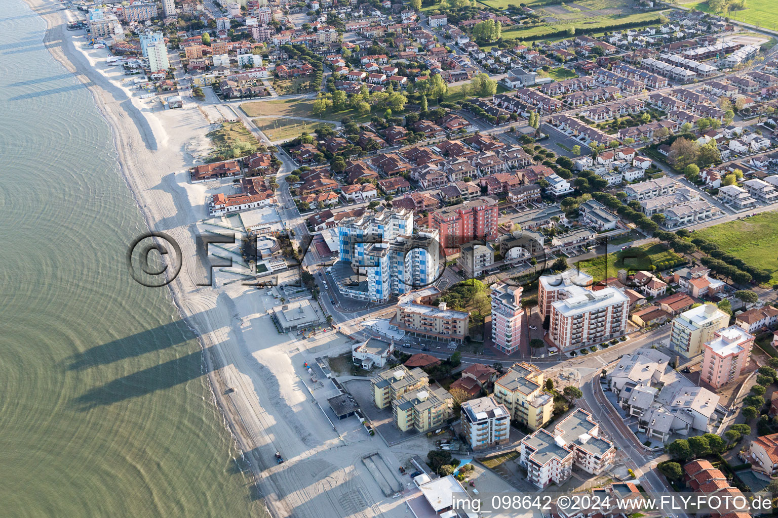 District Lido di Pomposa-Lido degli Scacchi in Comacchio in the state Ferrara, Italy