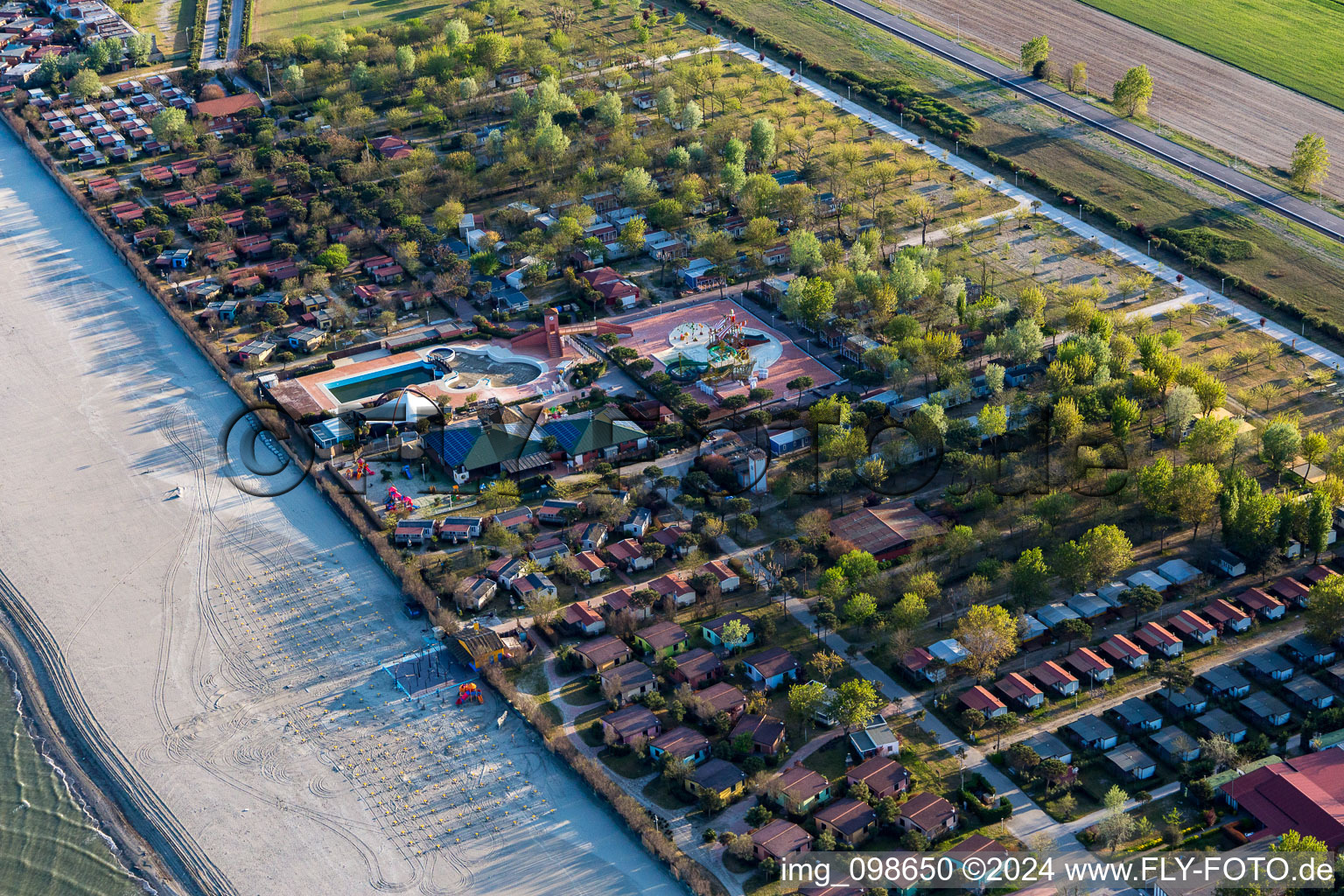 District Porto Garibaldi in Comacchio in the state Ferrara, Italy