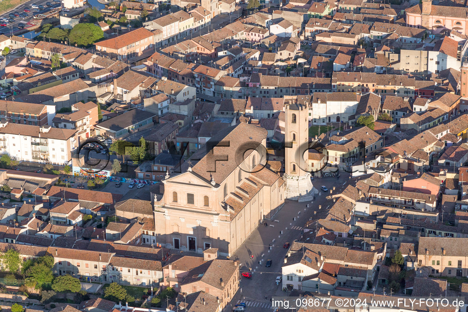 Comacchio in the state Ferrara, Italy out of the air