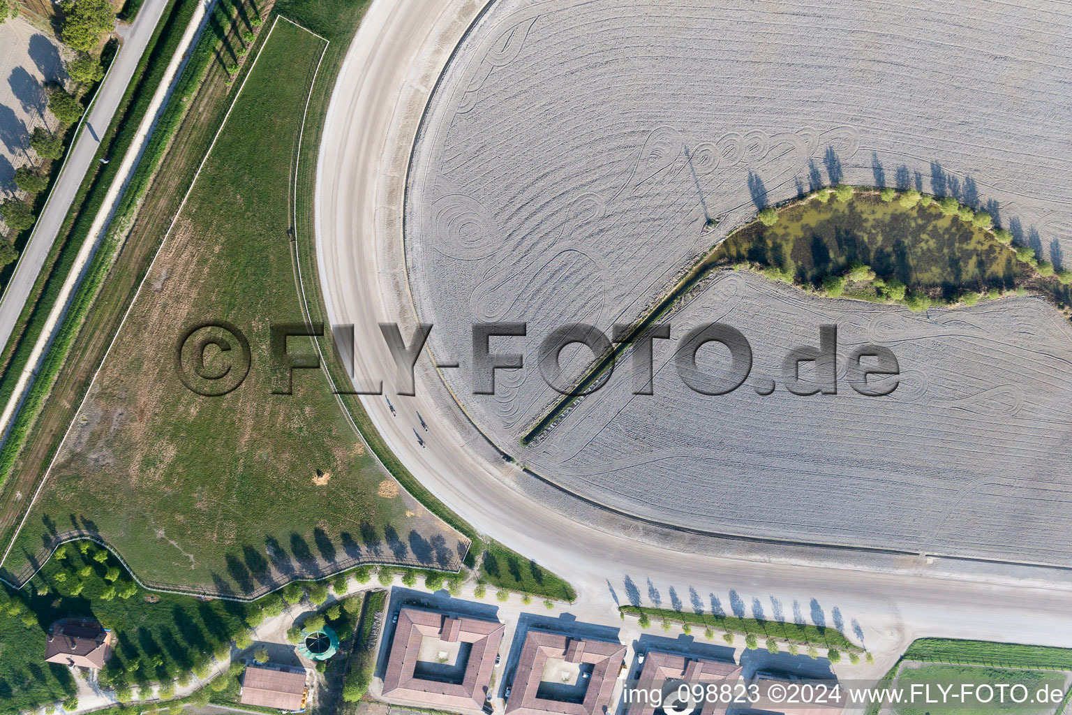 Harness racing track in Aprilia Marittima in the state Friuli Venezia Giulia, Italy