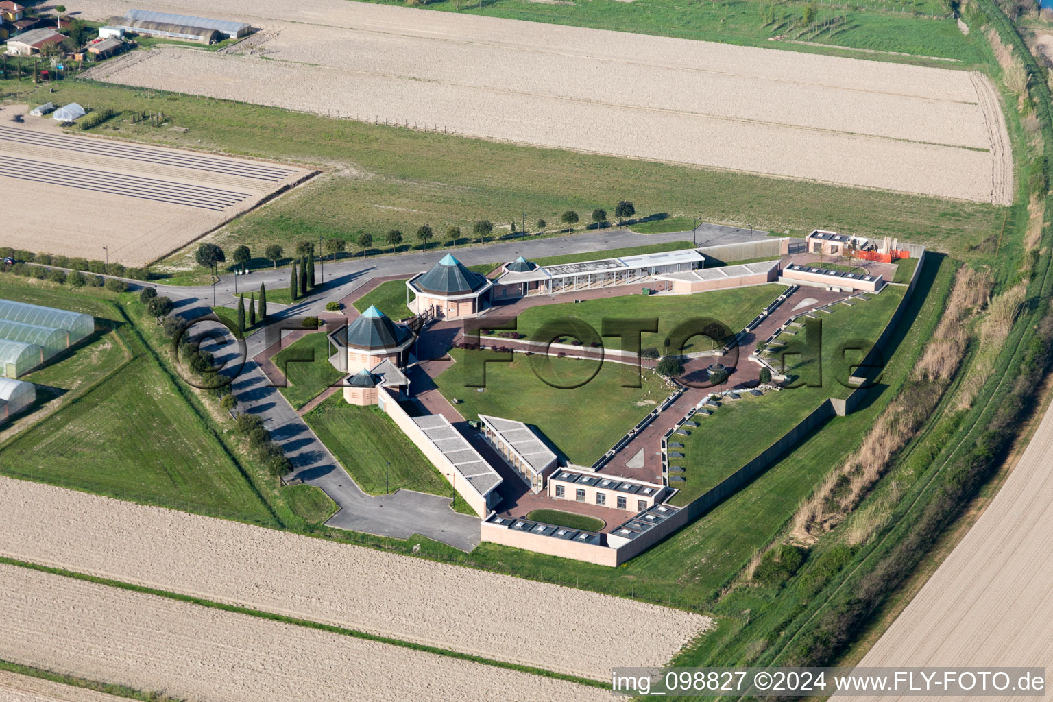 Aerial photograpy of Casabianca in the state Friuli Venezia Giulia, Italy