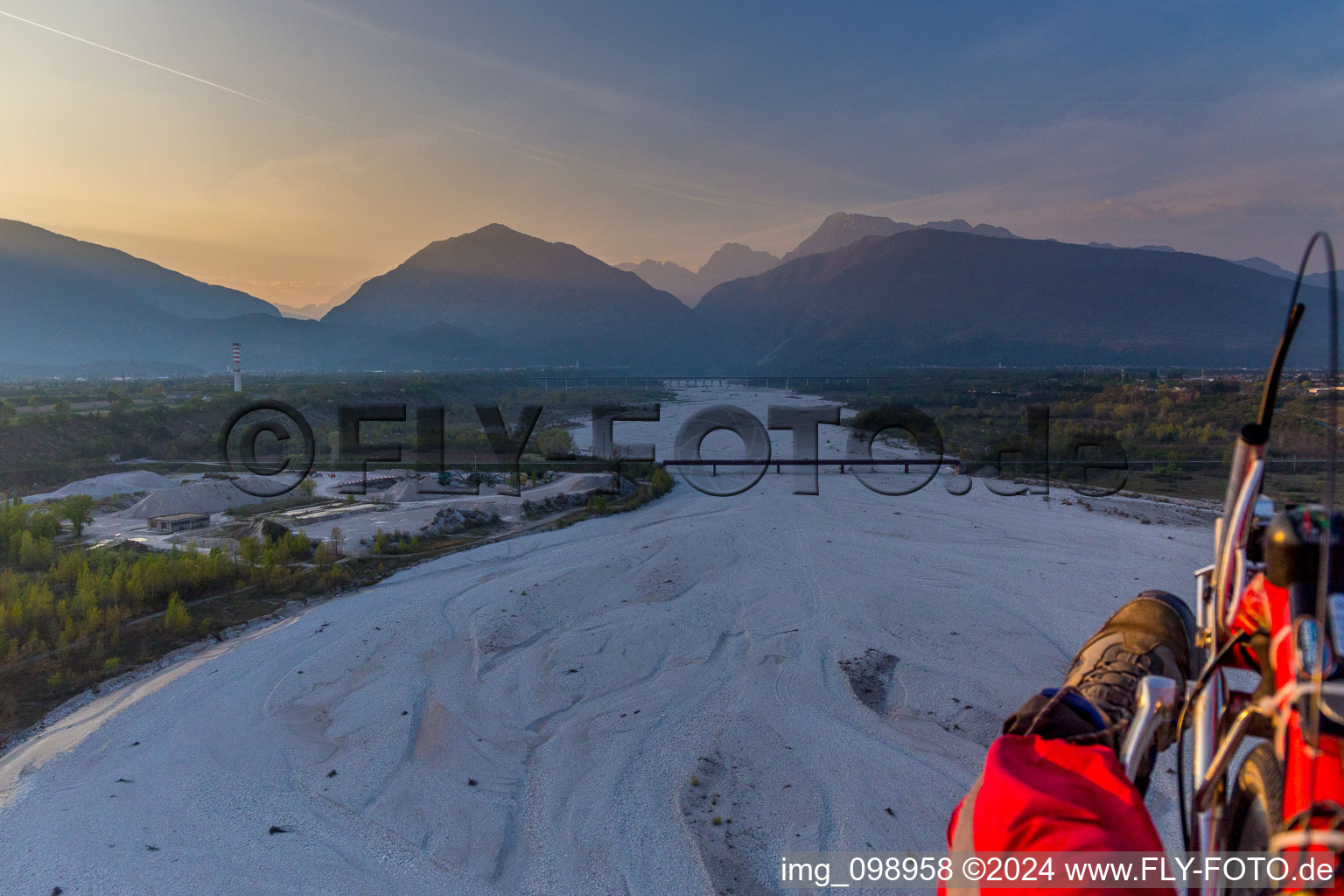 Tagliamento in Vajont in the state Pordenone, Italy