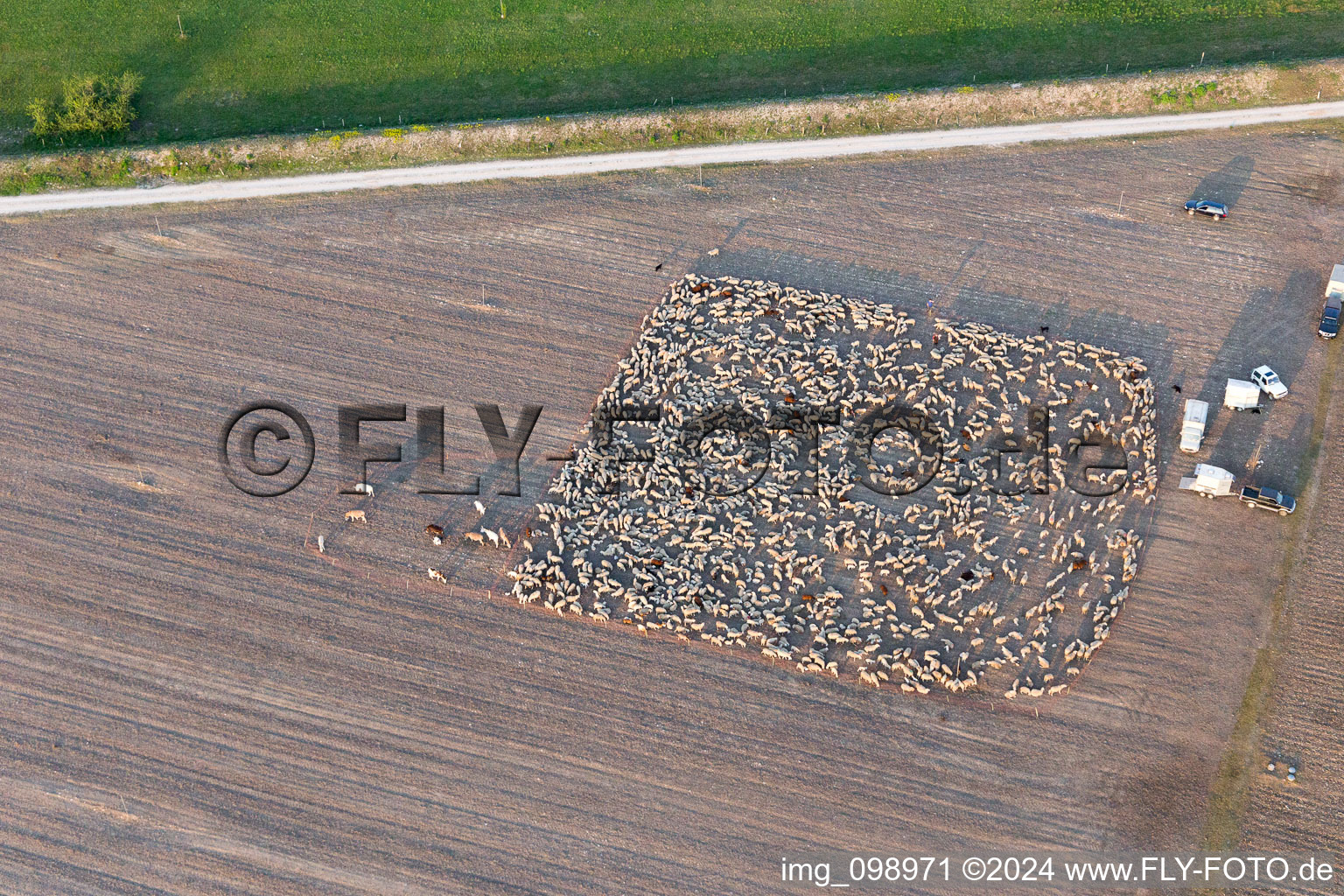 Aerial photograpy of San Leonardo in the state Friuli Venezia Giulia, Italy