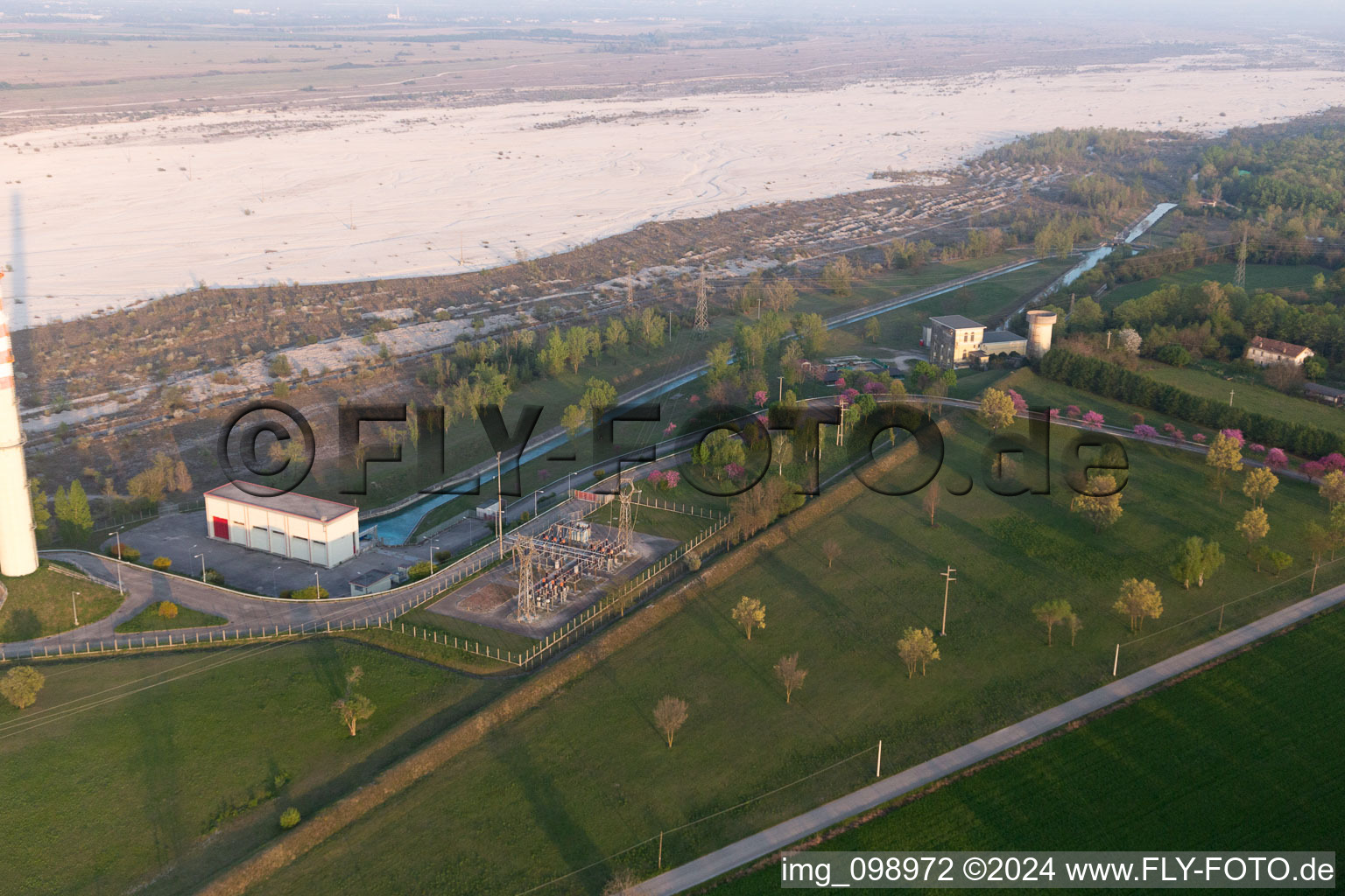 Oblique view of San Leonardo in the state Friuli Venezia Giulia, Italy