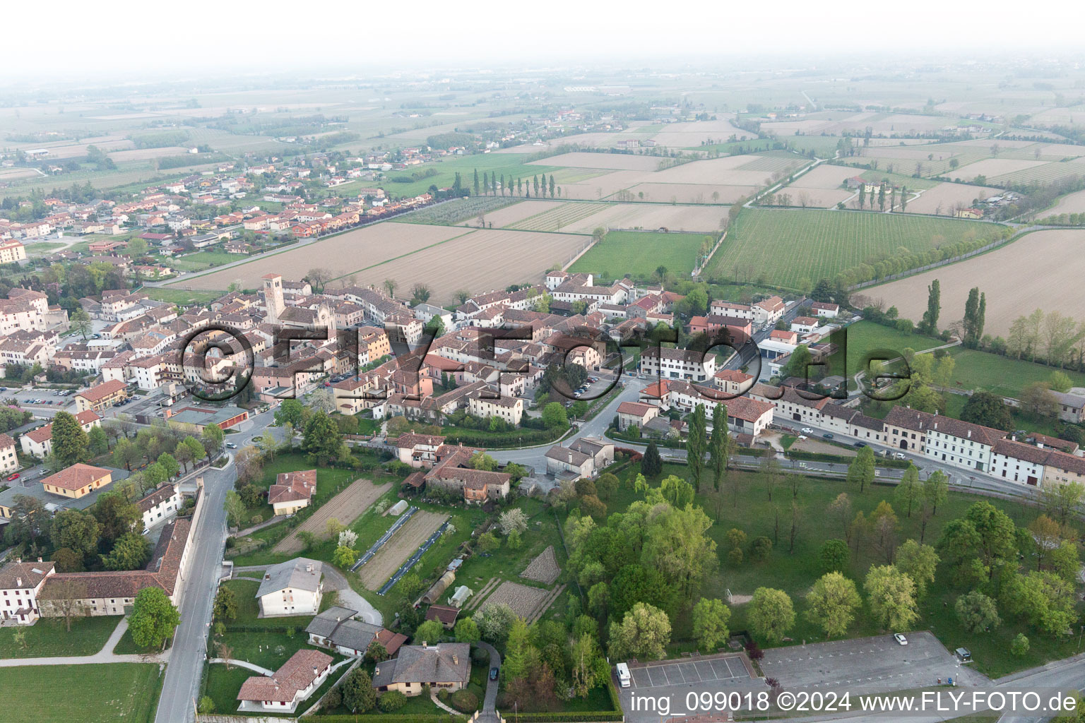 Aerial photograpy of Bando in the state Friuli Venezia Giulia, Italy