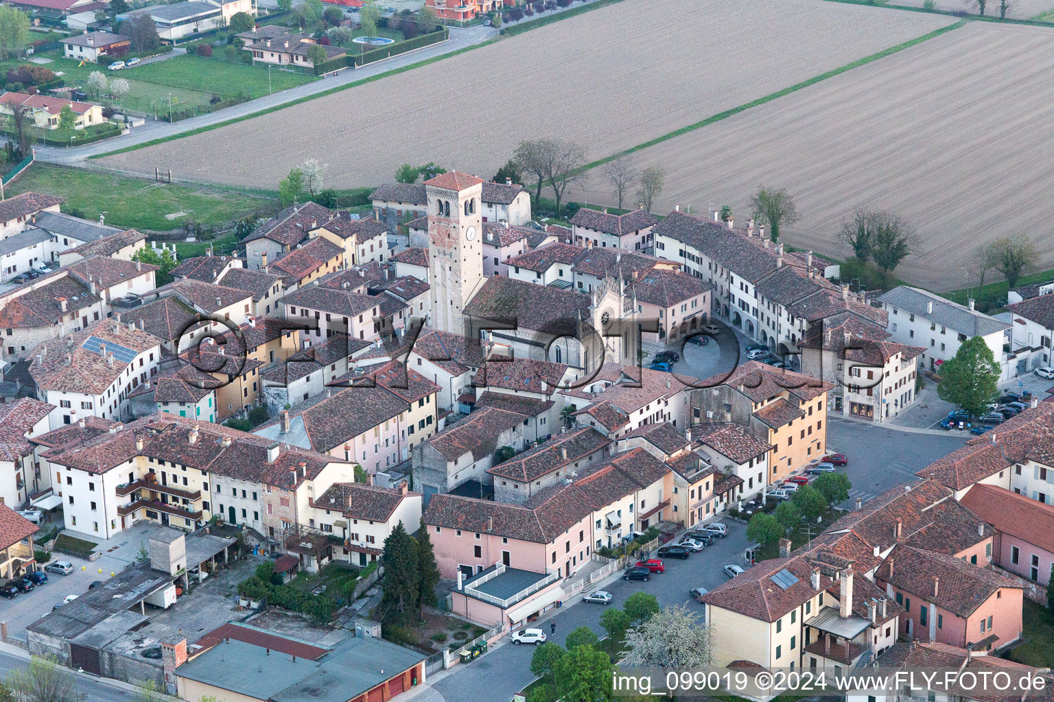 Oblique view of Bando in the state Friuli Venezia Giulia, Italy