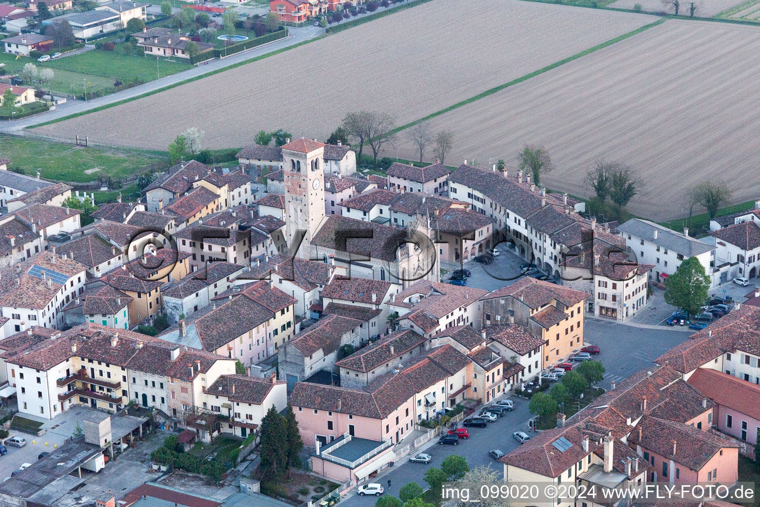 Bando in the state Friuli Venezia Giulia, Italy from above