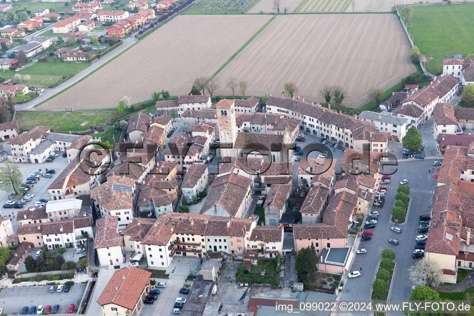 Bando in the state Friuli Venezia Giulia, Italy seen from above