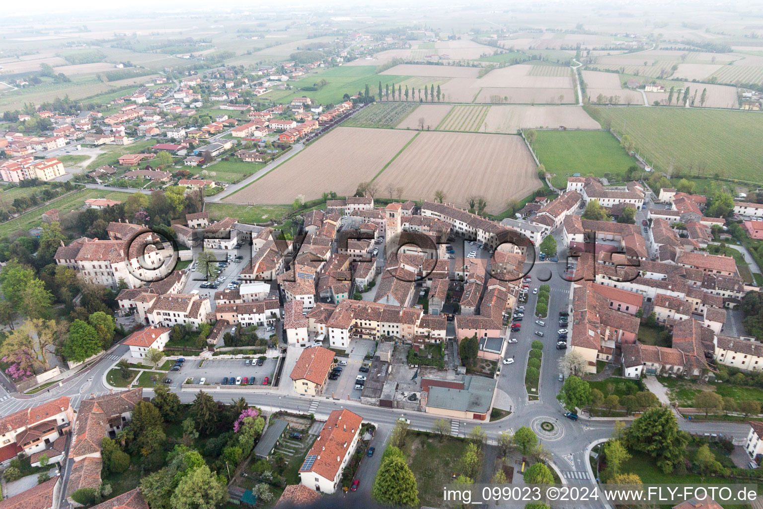 Bando in the state Friuli Venezia Giulia, Italy from the plane