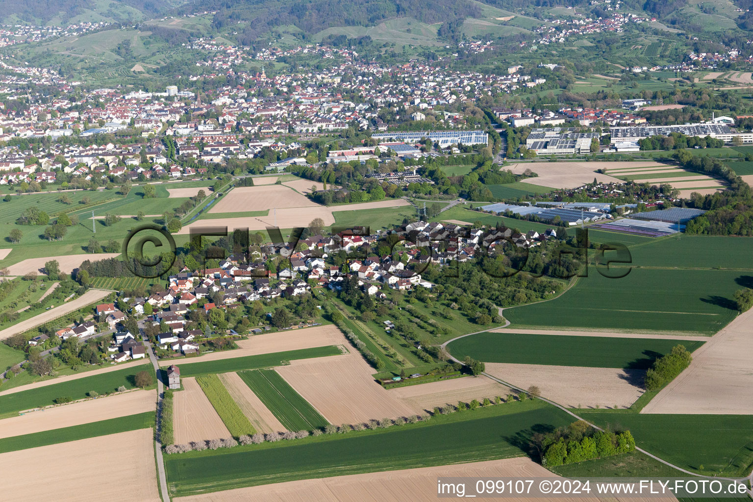 District Oberweier in Bühl in the state Baden-Wuerttemberg, Germany