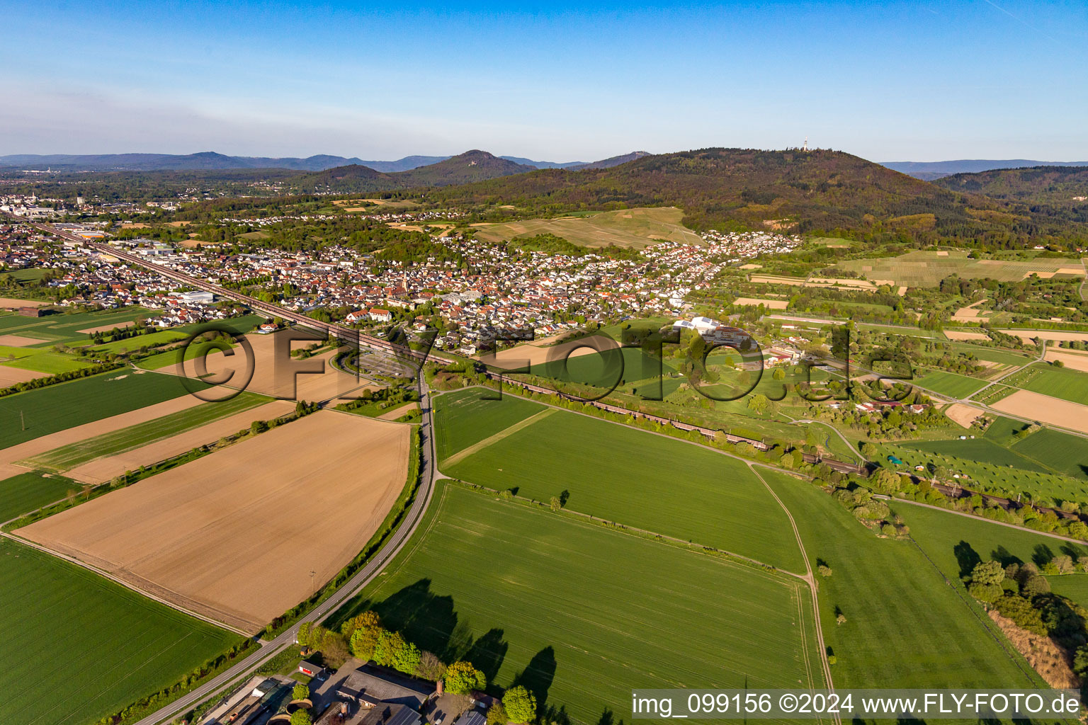 From the southwest in Sinzheim in the state Baden-Wuerttemberg, Germany