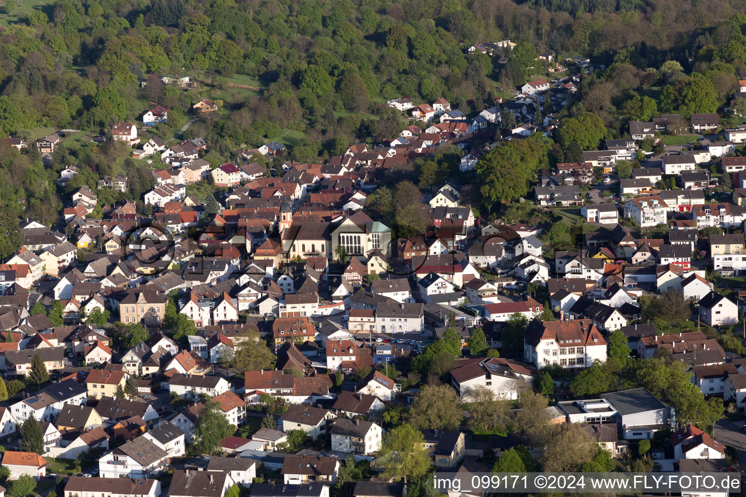 St. Bartholomew in the district Haueneberstein in Baden-Baden in the state Baden-Wuerttemberg, Germany