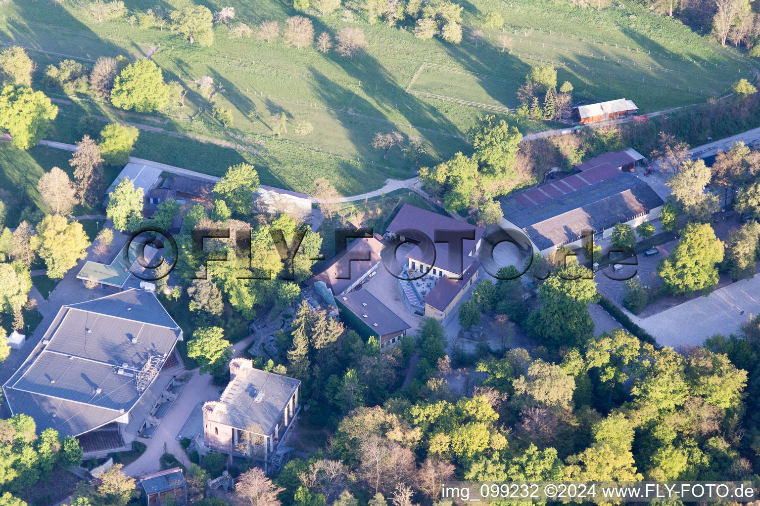 Ötigheim in the state Baden-Wuerttemberg, Germany seen from above