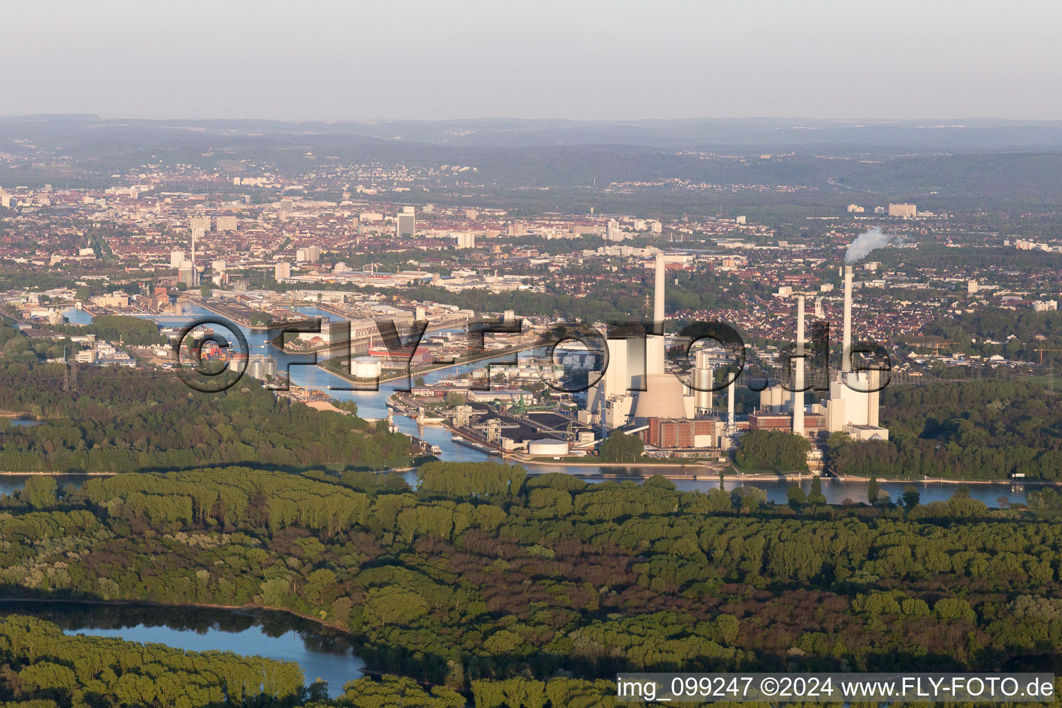 District Rheinhafen in Karlsruhe in the state Baden-Wuerttemberg, Germany