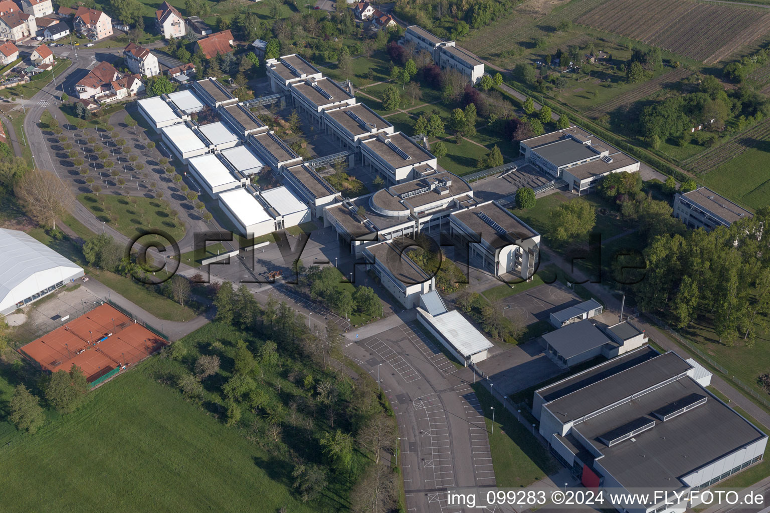 Gymnase du Lycée Stanislas Polyvalent (general, technological and professional) in the district Altenstadt in Wissembourg in the state Bas-Rhin, France