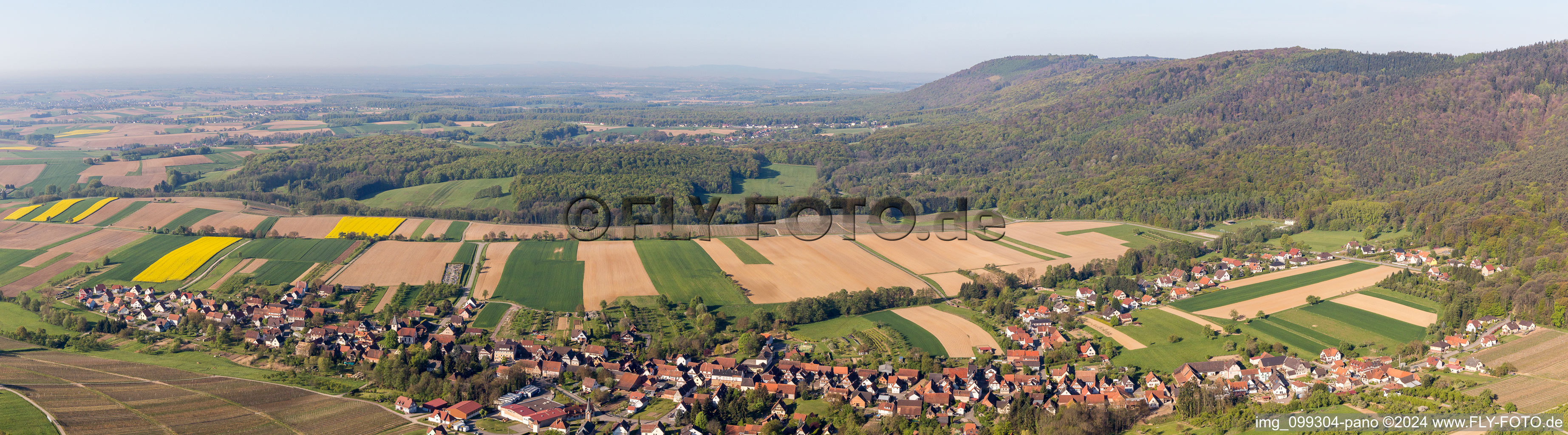 Panorama in Cleebourg in the state Bas-Rhin, France