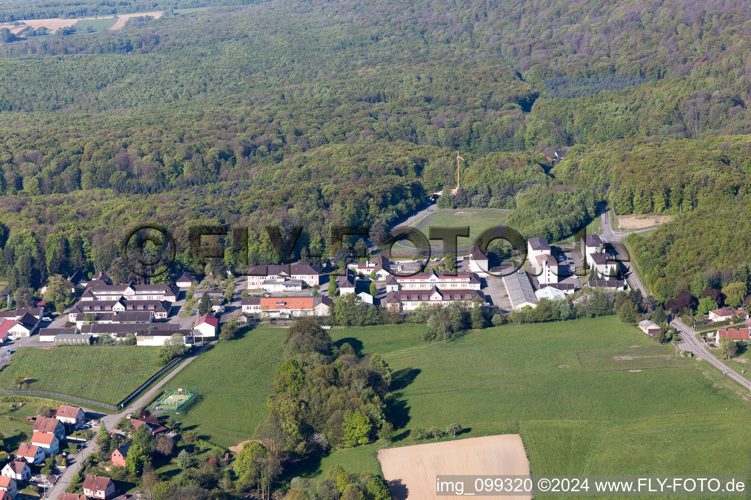 Drachenbronn-Birlenbach in the state Bas-Rhin, France out of the air