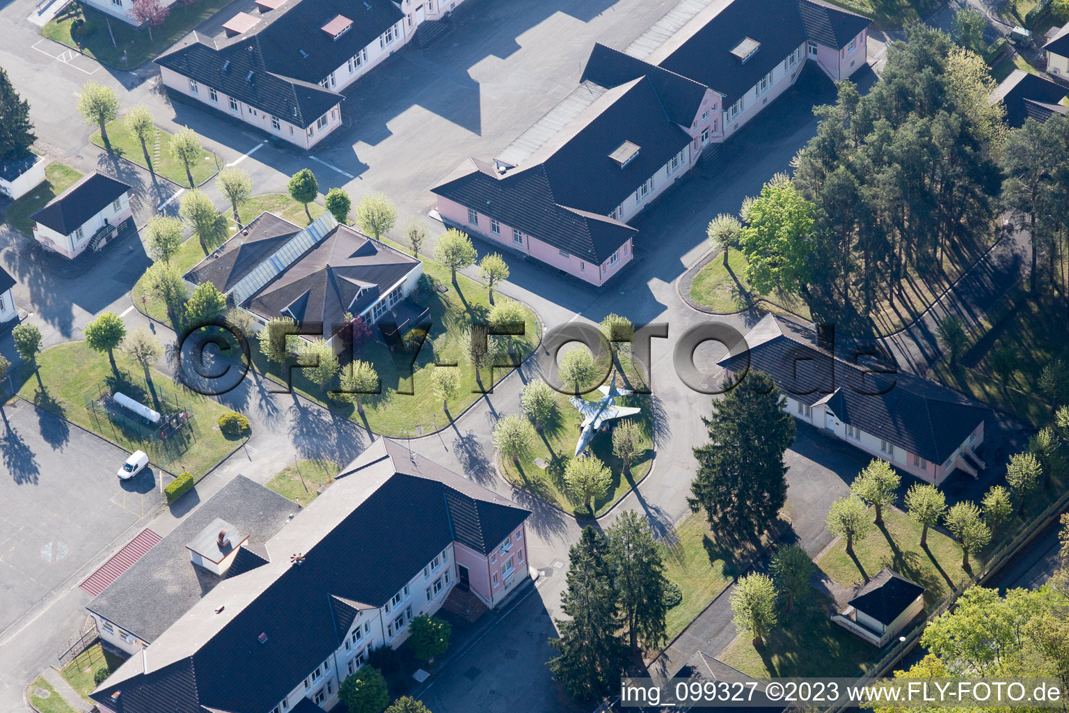 Drone image of Drachenbronn-Birlenbach in the state Bas-Rhin, France