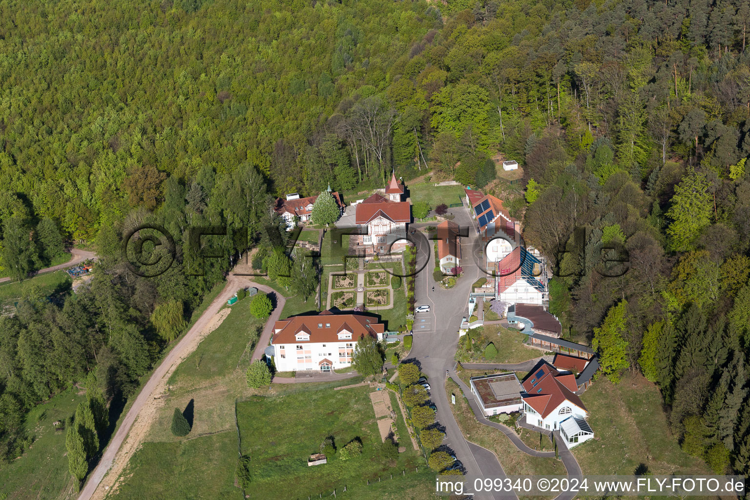 Lobsann in the state Bas-Rhin, France from above