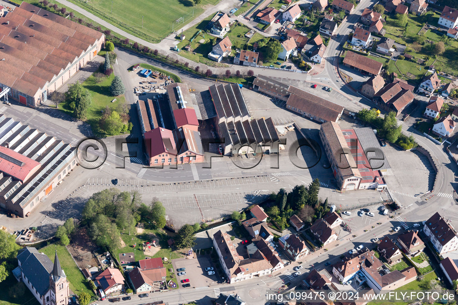 Zinswiller in the state Bas-Rhin, France out of the air