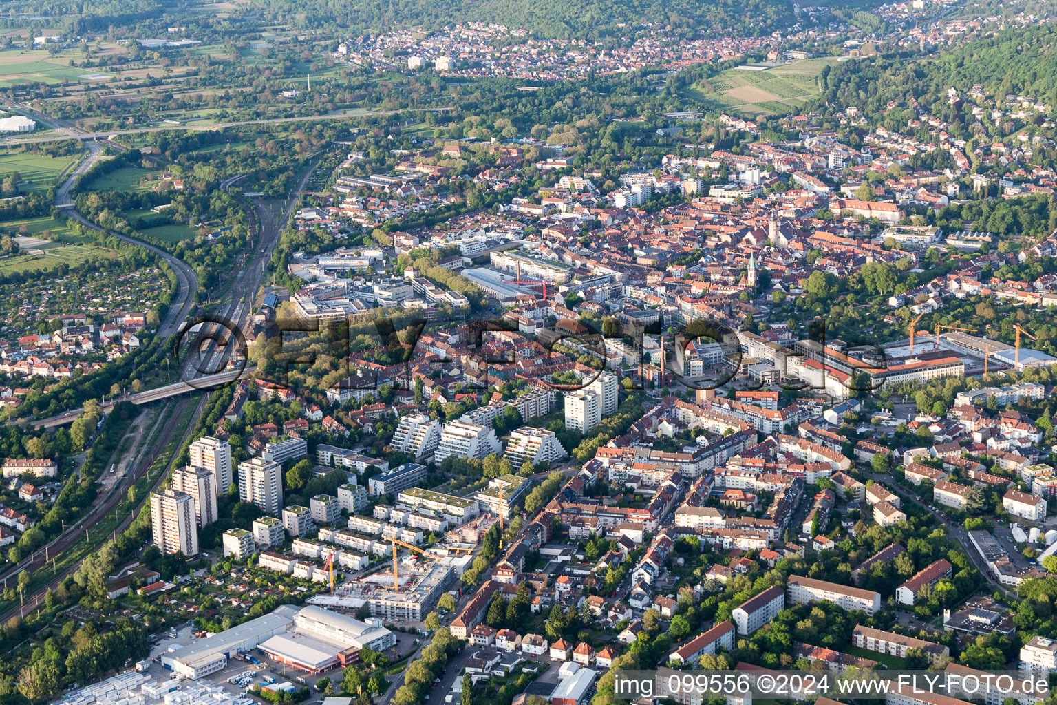 Killisfeldstr in the district Durlach in Karlsruhe in the state Baden-Wuerttemberg, Germany