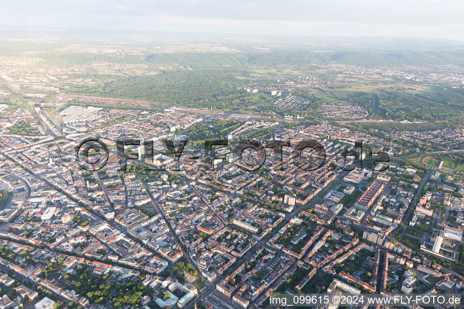 Amalienstr, Reinhold-Frank Straße in the district Innenstadt-West in Karlsruhe in the state Baden-Wuerttemberg, Germany