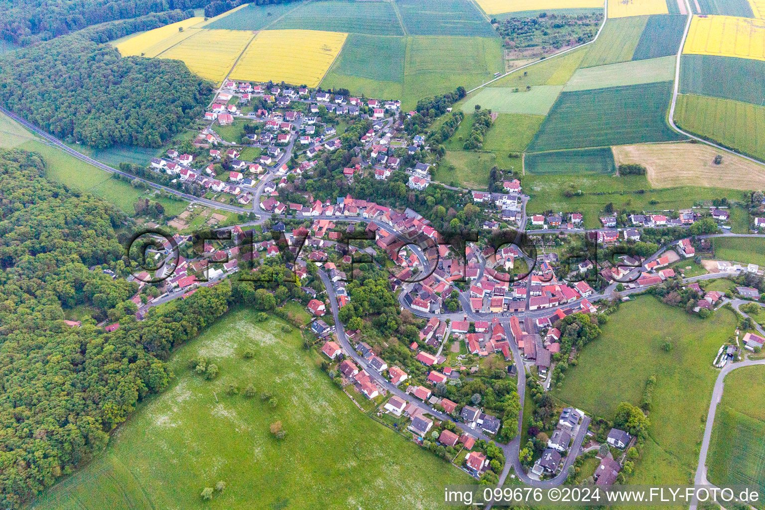 District Zell in Üchtelhausen in the state Bavaria, Germany