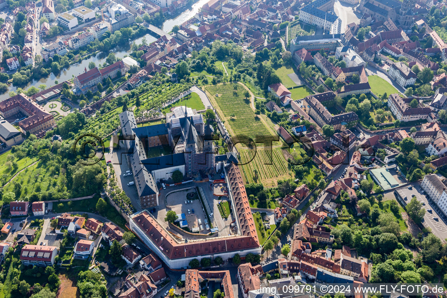 Michaelsberg Monastery in Bamberg in the state Bavaria, Germany