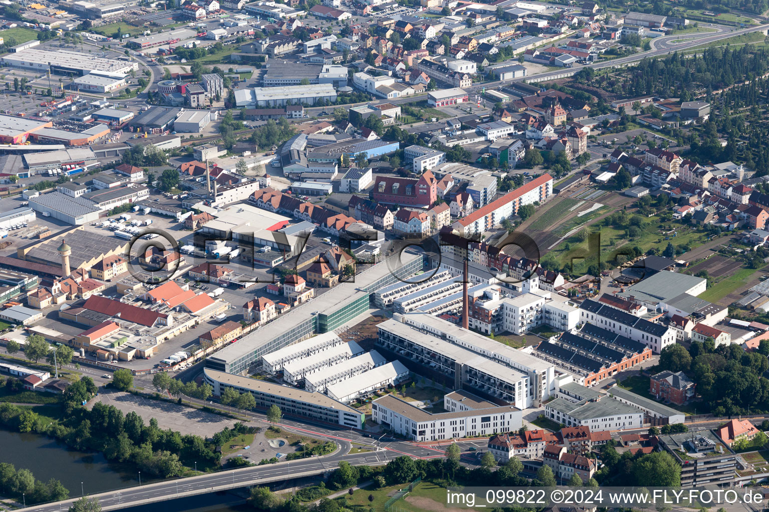 Margaretendamm in Bamberg in the state Bavaria, Germany