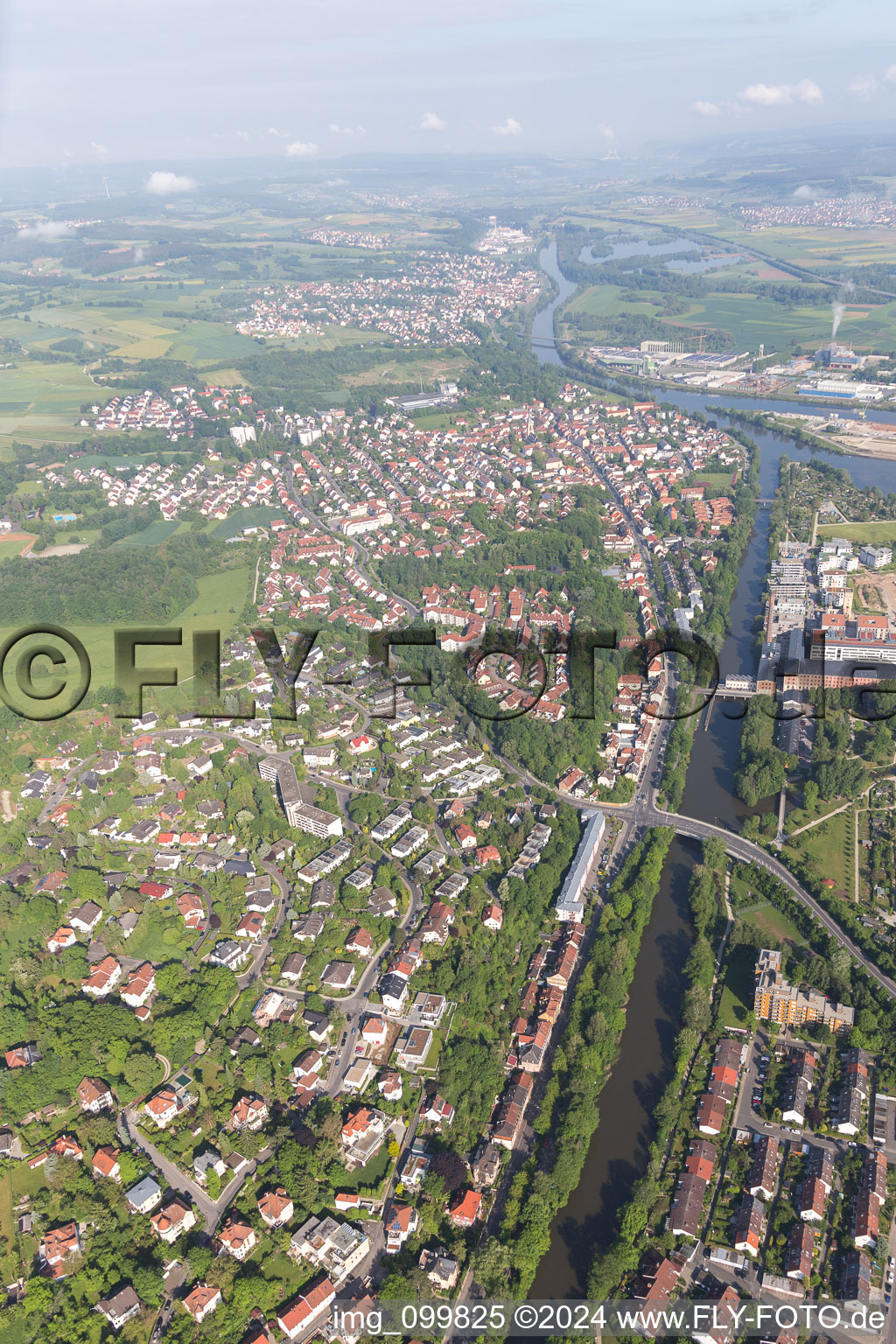 Left Regnitsarm in Bamberg in the state Bavaria, Germany