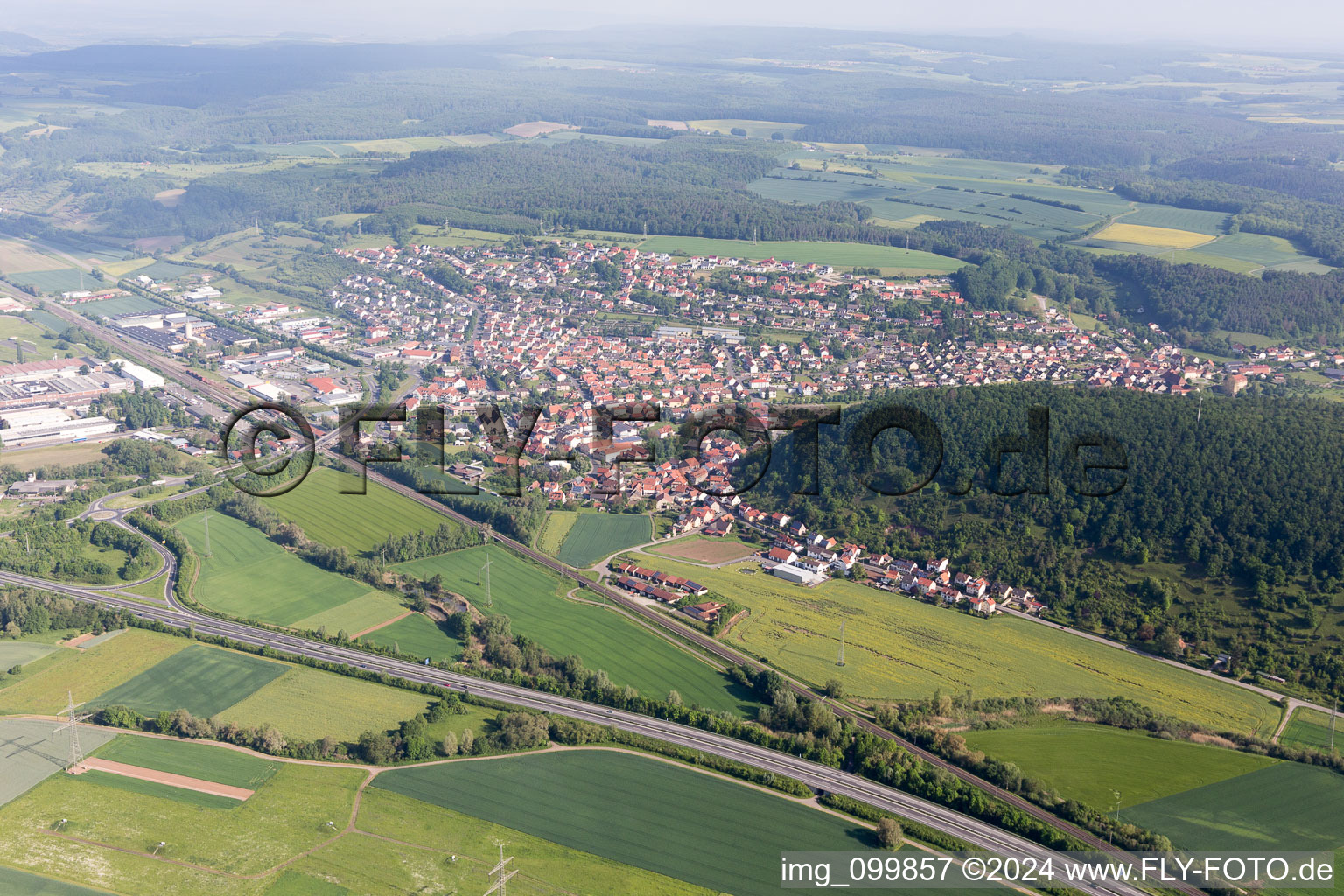 Ebelsbach in the state Bavaria, Germany