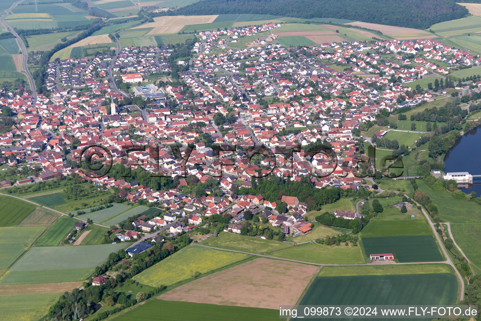 Aerial photograpy of Sand in the state Bavaria, Germany