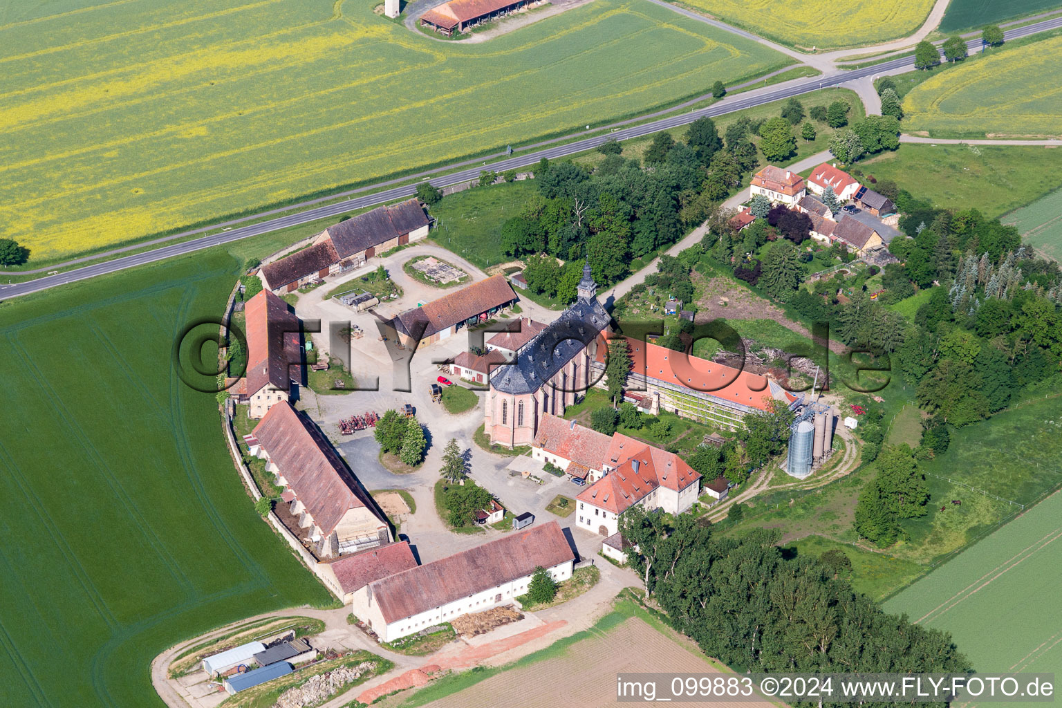 St. John the Baptist Mariaburghausen in the district Mariaburghausen in Haßfurt in the state Bavaria, Germany