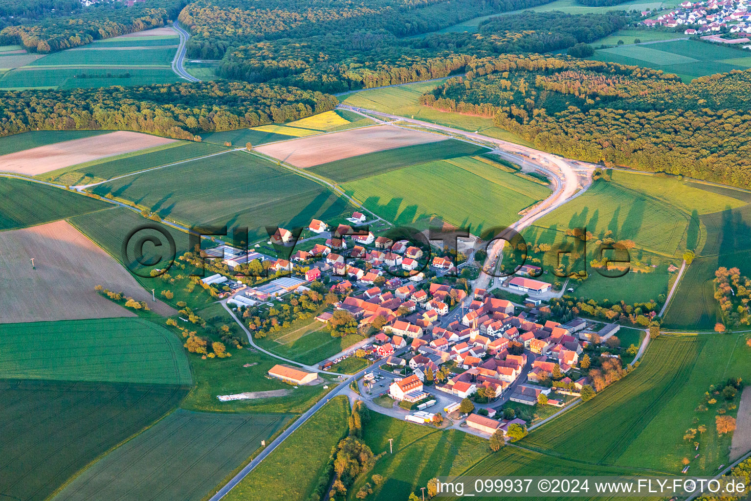 District Rütschenhausen in Wasserlosen in the state Bavaria, Germany