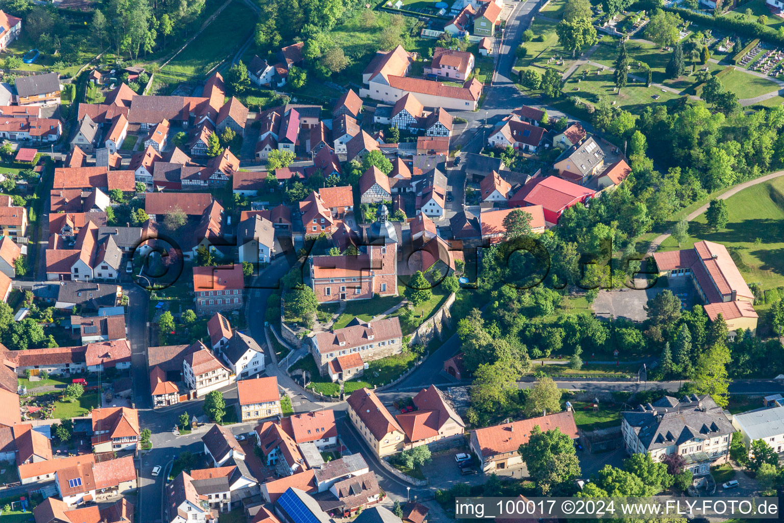 Holy Cross Church in the district Oberlauringen in Stadtlauringen in the state Bavaria, Germany