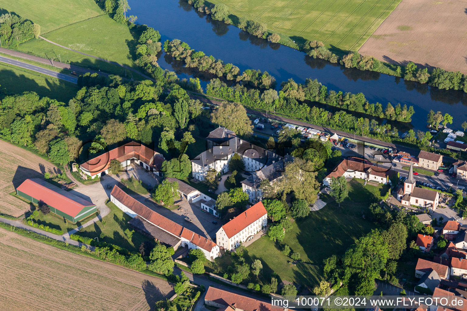 Palace Schloss Ditfurth in the district Obertheres in Theres in the state Bavaria, Germany