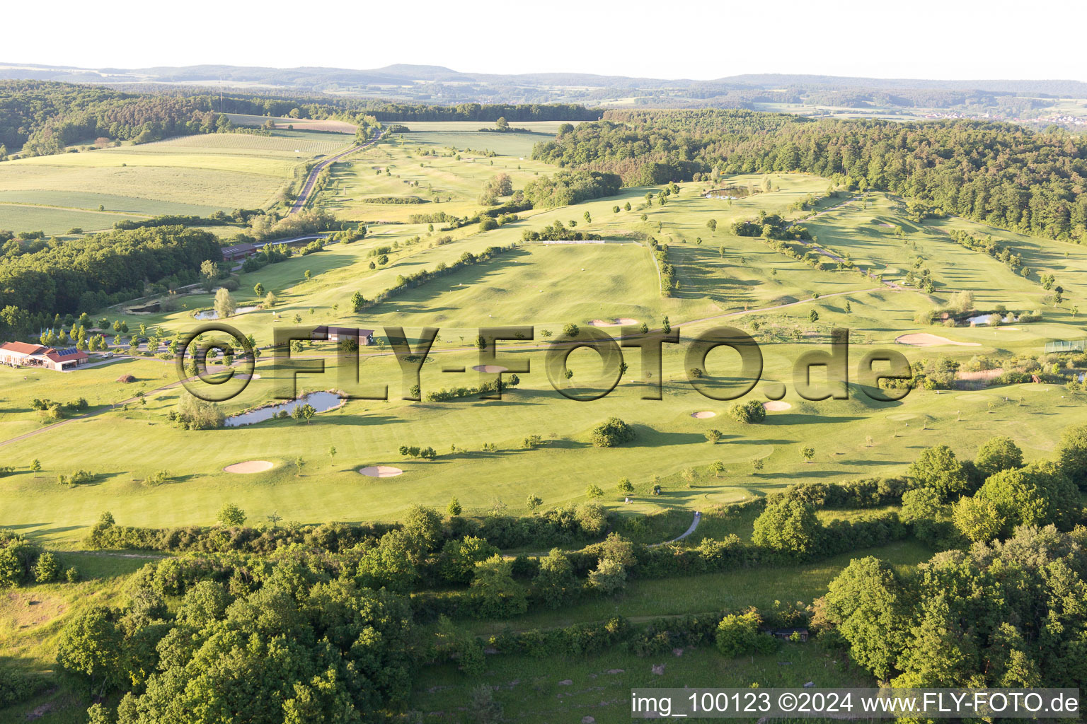 Ebelsbach in the state Bavaria, Germany out of the air