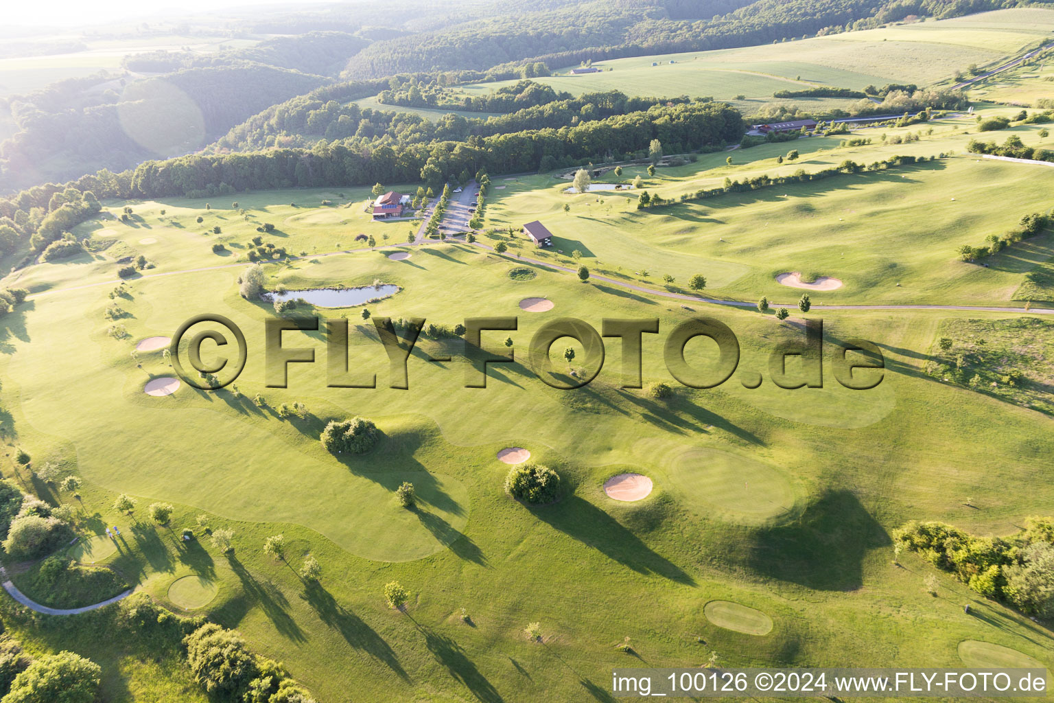 Ebelsbach in the state Bavaria, Germany from the plane