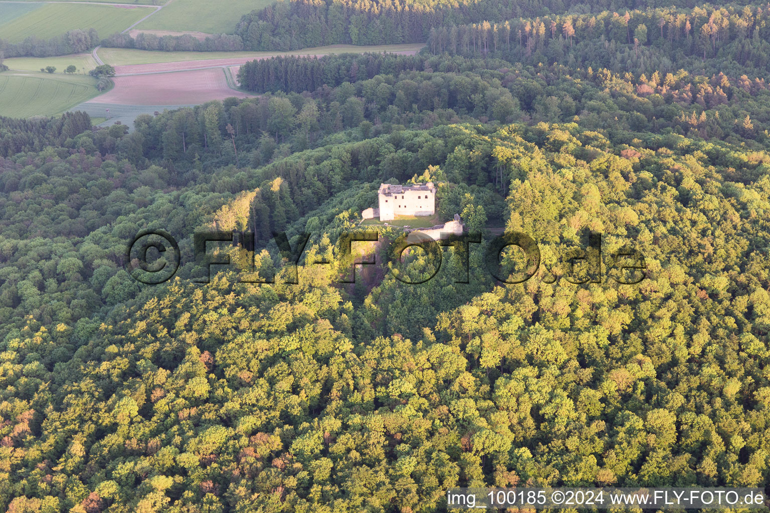 Hohnhausen in the state Bavaria, Germany out of the air