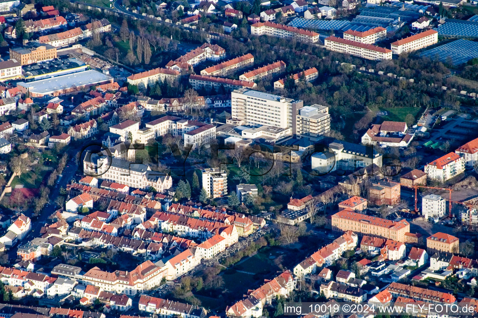 Speyer in the state Rhineland-Palatinate, Germany from a drone