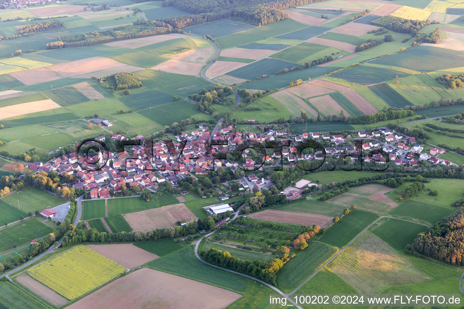 District Mechenried in Riedbach in the state Bavaria, Germany