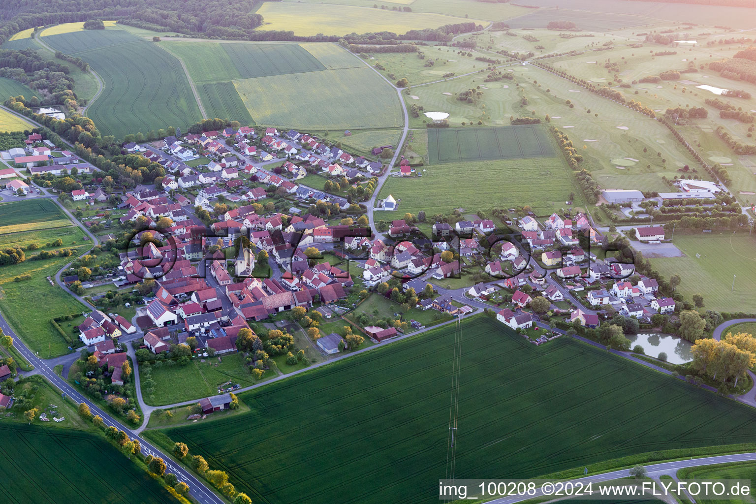 District Löffelsterz in Schonungen in the state Bavaria, Germany