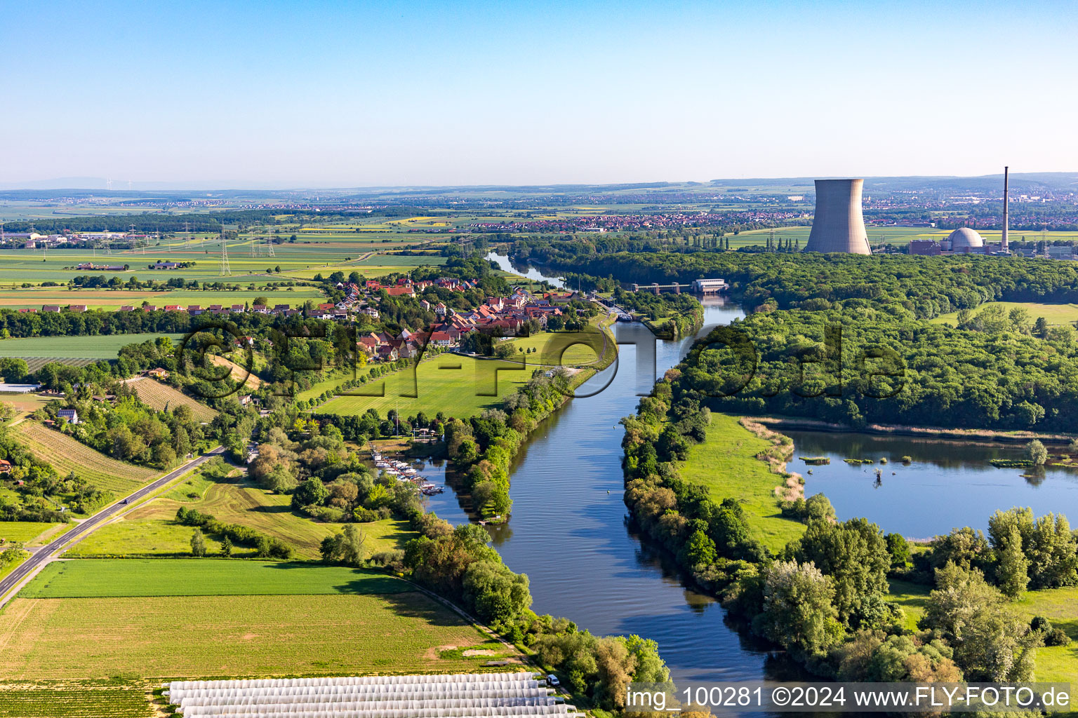 Aerial photograpy of Garstadt in the state Bavaria, Germany