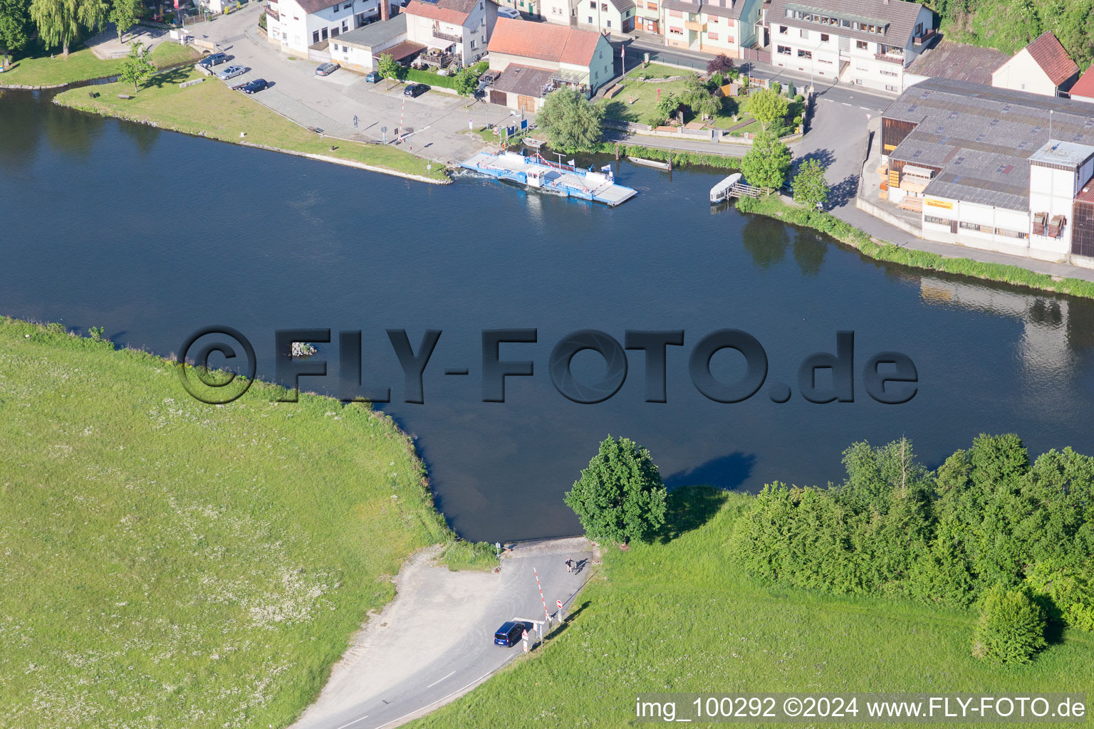 Main ferry Wipfeld in Wipfeld in the state Bavaria, Germany